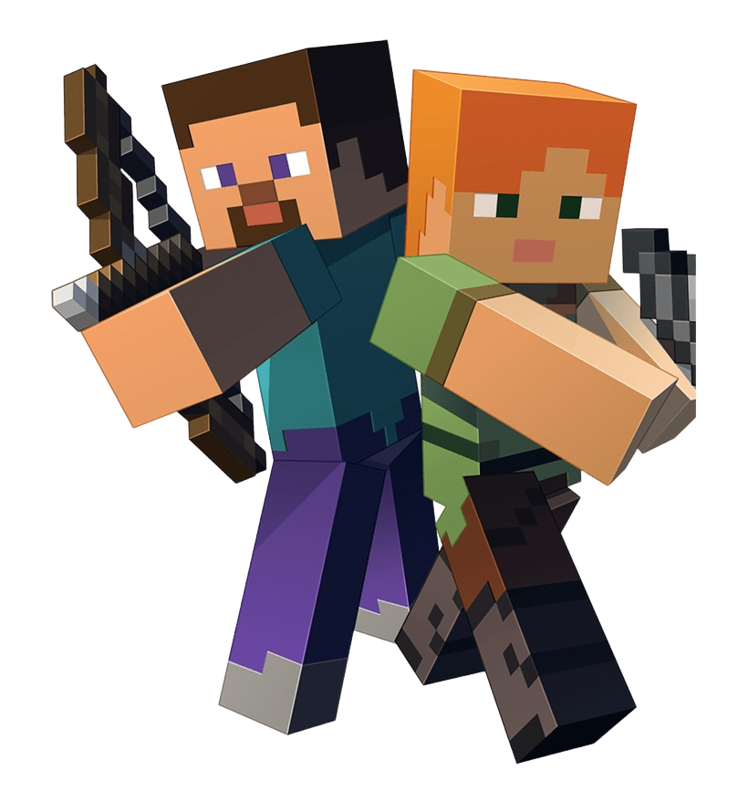 Minecraft Steve & Alex
